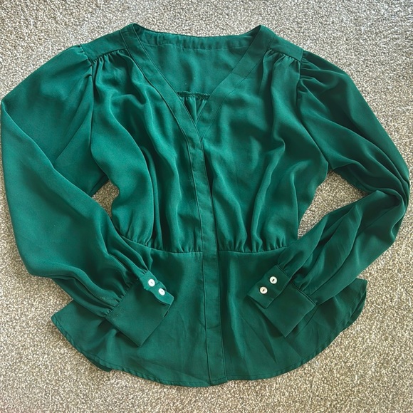 Emerald Green Dress Shirt Size M - Picture 1 of 2